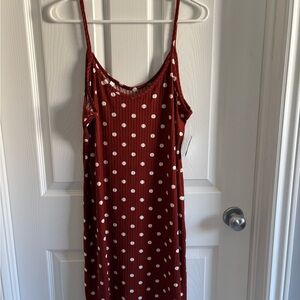 Rust colour Polka Dot Dress